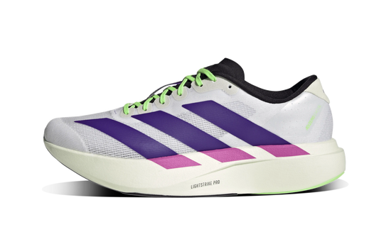 Adidas Adizero Evo SL White Purple Lime Burst