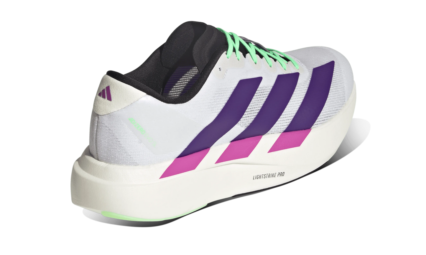 Adidas Adizero Evo SL White Purple Lime Burst
