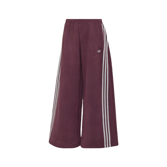 Pantalón Adidas Faux Suede Track Pants Maroon – vista frontal