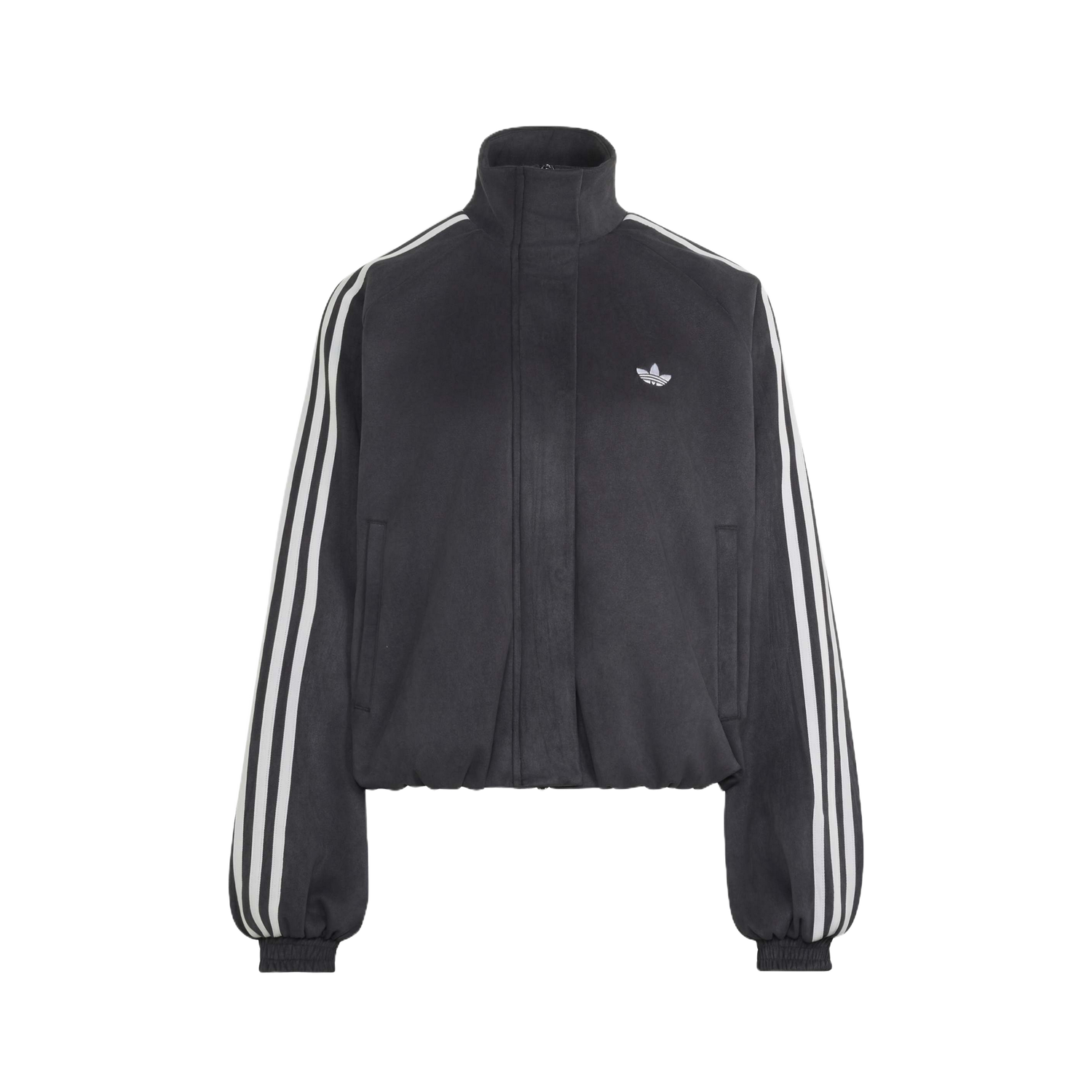 Chaqueta Adidas Faux Suede Track Top Black – vista frontal