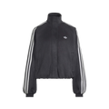 Adidas Faux Suede Track Top Black
