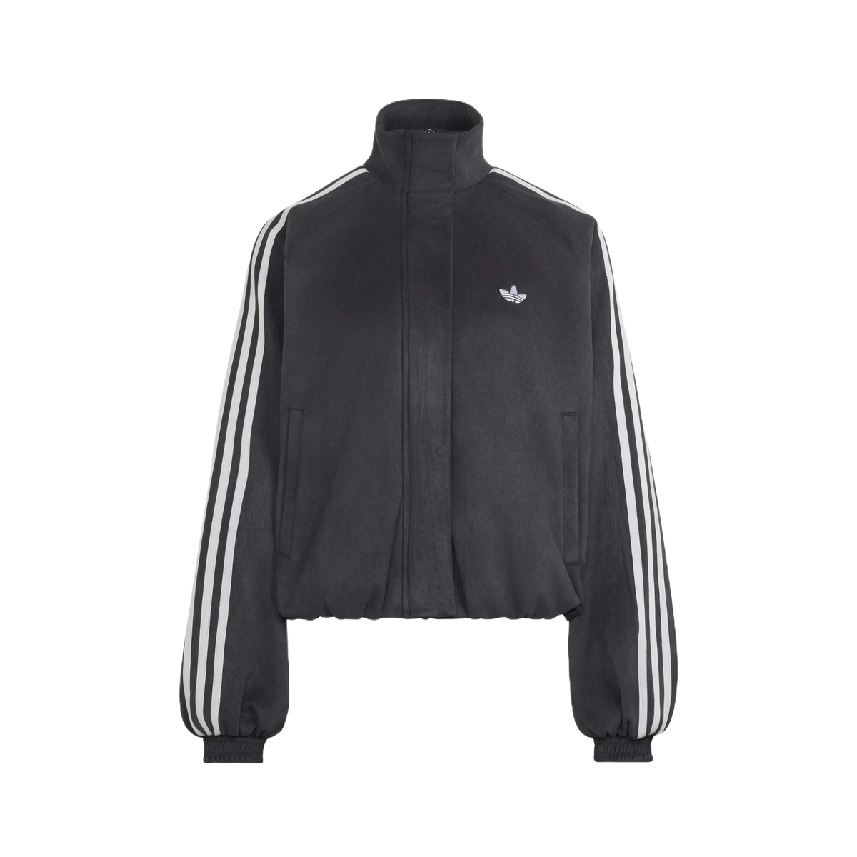 Chaqueta Adidas Faux Suede Track Top Black – vista frontal