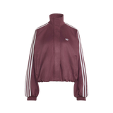 Adidas Faux Suede Track Top Maroon