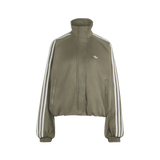 Adidas Faux Suede Track Top Olive Strata