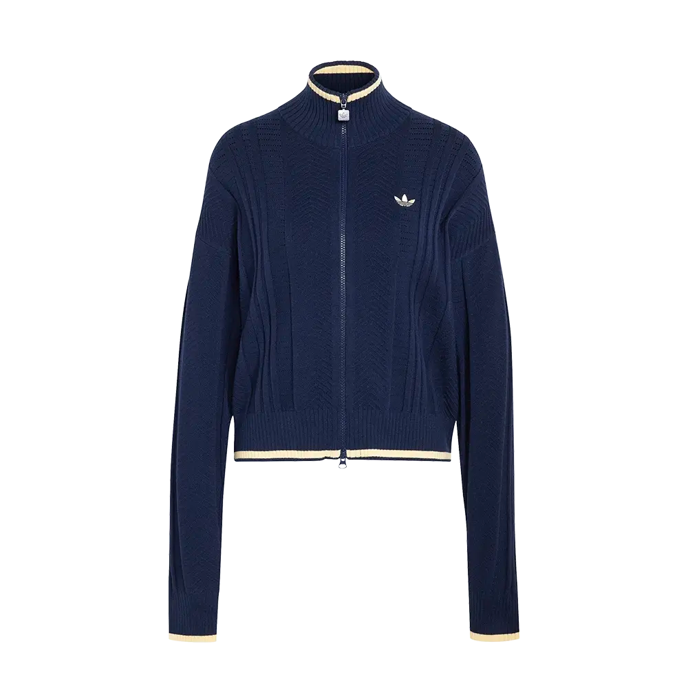 Adidas Knit Firebird Track Top Night Indigo