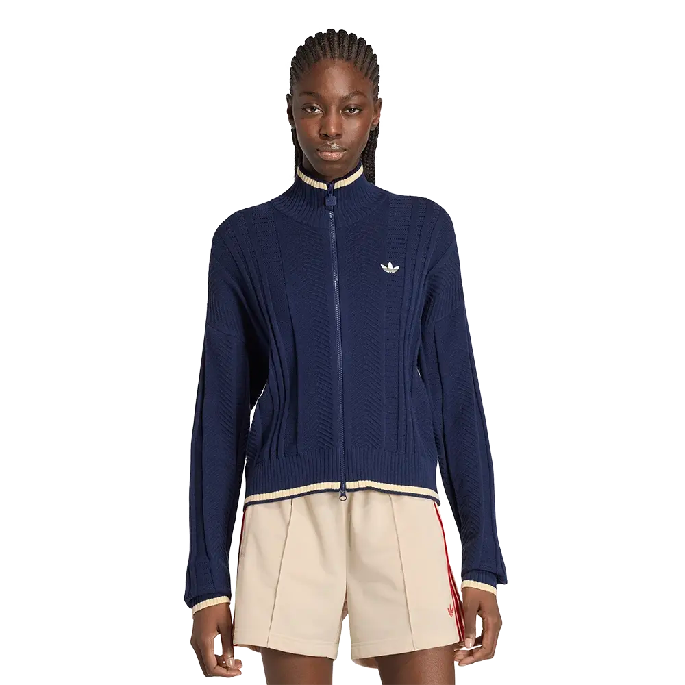 Adidas Knit Firebird Track Top Night Indigo