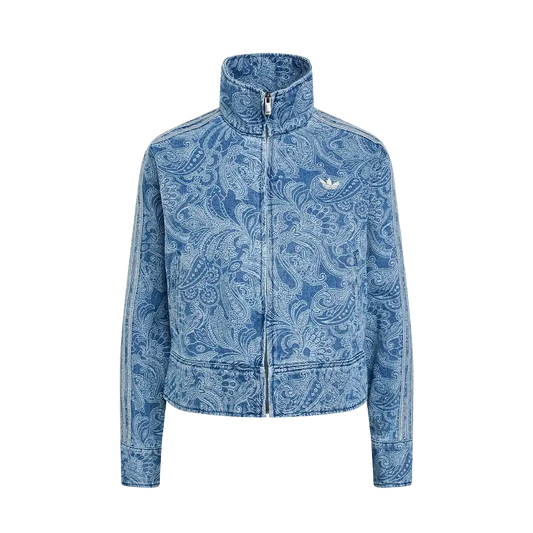 Adidas x Liberty London Firebird Denim Track Top Medium Vintage Light Denim