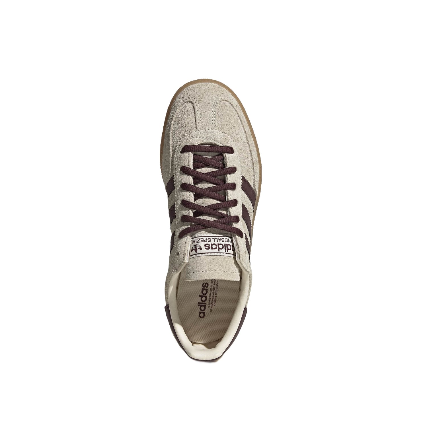 Adidas Mujer Handball Spezial Wonder White Aurora Ruby Gum – vista superior