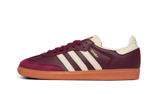 Adidas Samba OG Maroon Gold Metallic