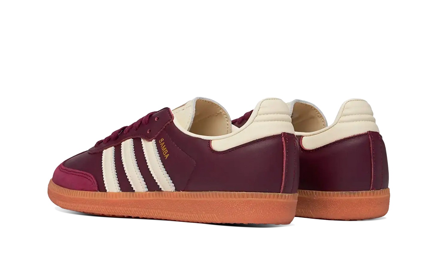 Adidas Samba OG Maroon Gold Metallic