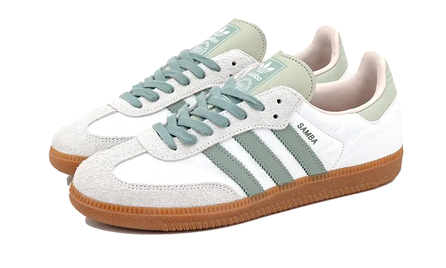 Adidas Samba OG Silver Green Putty Mauve Adidas Samba OG Silver Green Putty Mauve