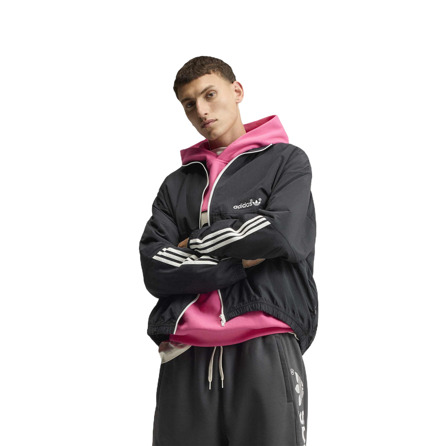 Chaqueta Adidas Vista Track Jacket Black – en modelo
