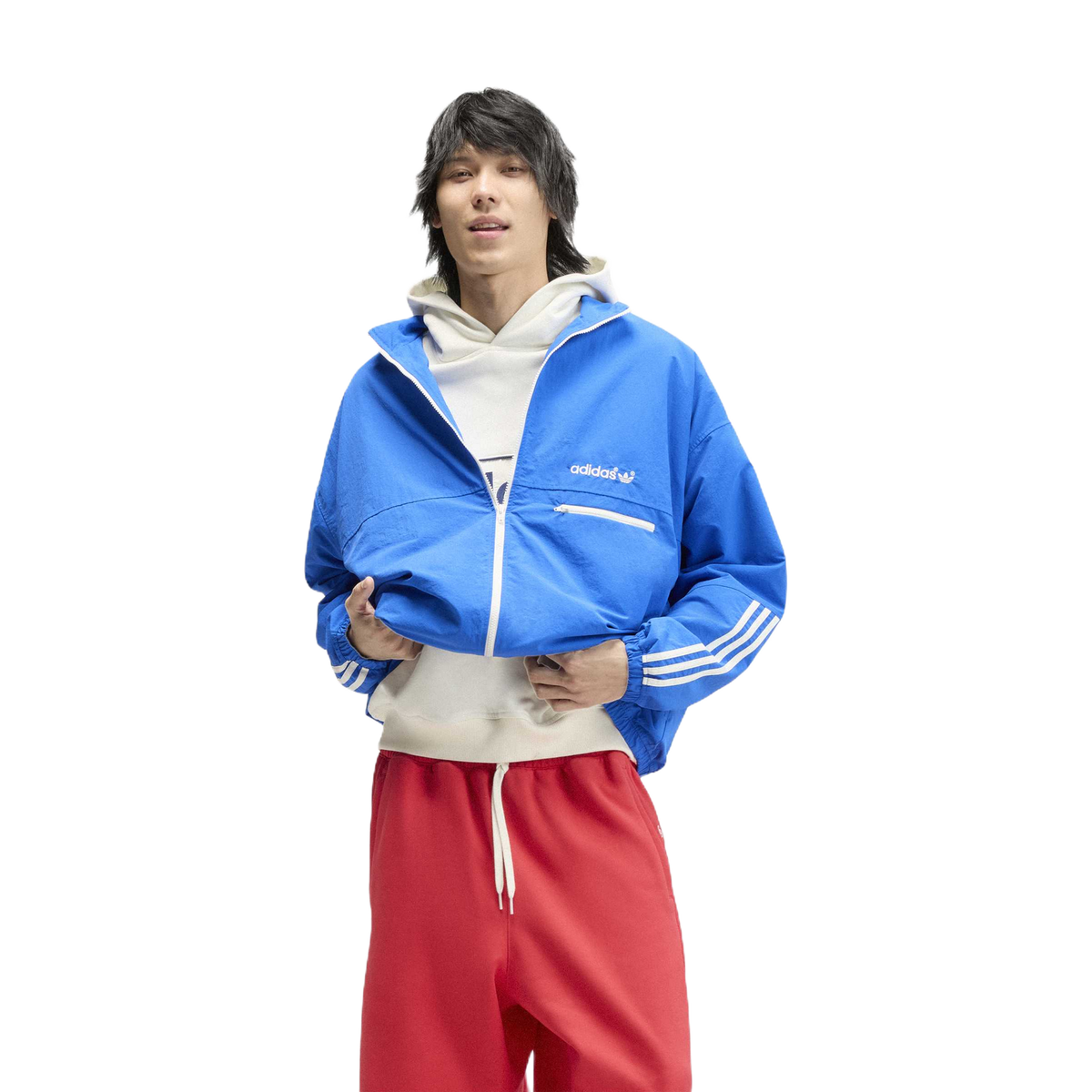 Chaqueta Adidas Vista Track Jacket Blue – en modelo