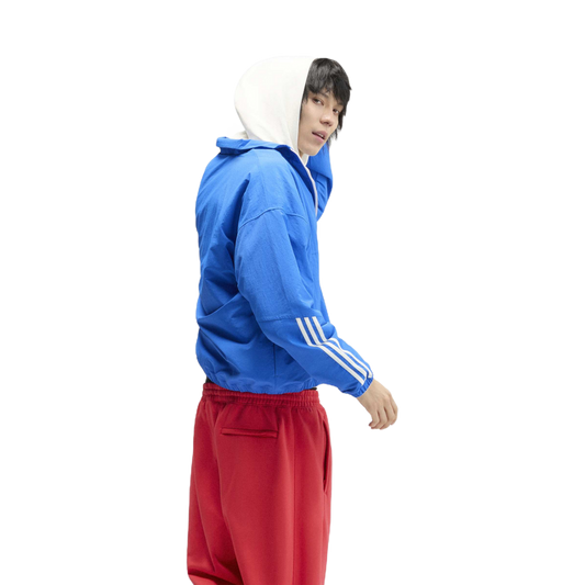 Geacă Adidas Vista Track Jacket Blue – pe model – vedere din spate