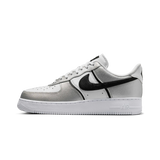 Nike Air Force 1 Low 07 LV8 Metallic Silver White Black