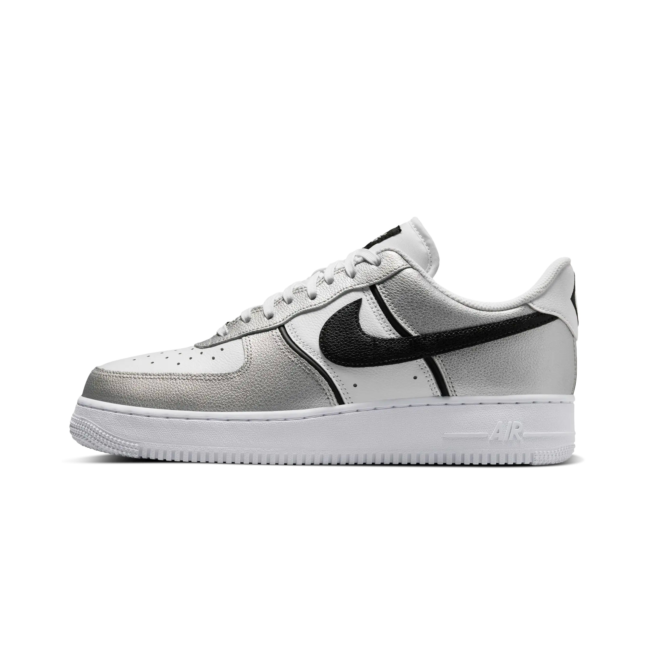Nike Air Force 1 Low 07 LV8 Metallic Silver White Black