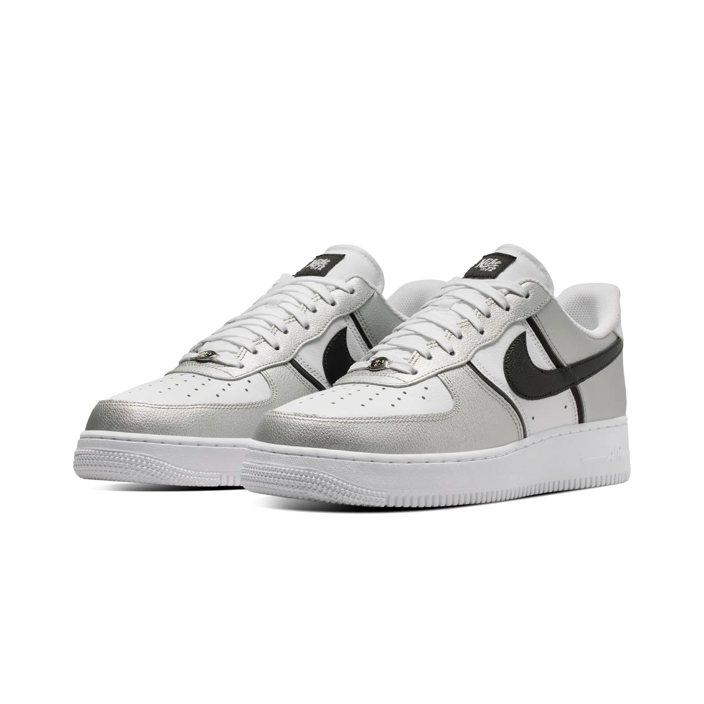Nike Air Force 1 Low 07 LV8 Metallic Silver White Black