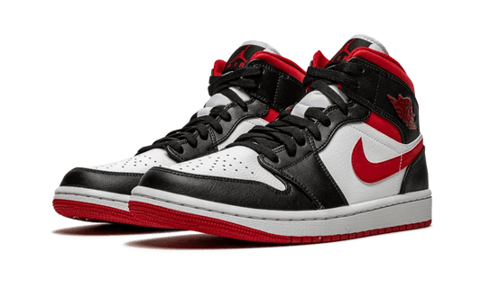 Air Jordan 1 Mid White Black Red