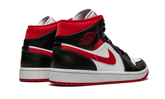 Air Jordan 1 Mid White Black Red