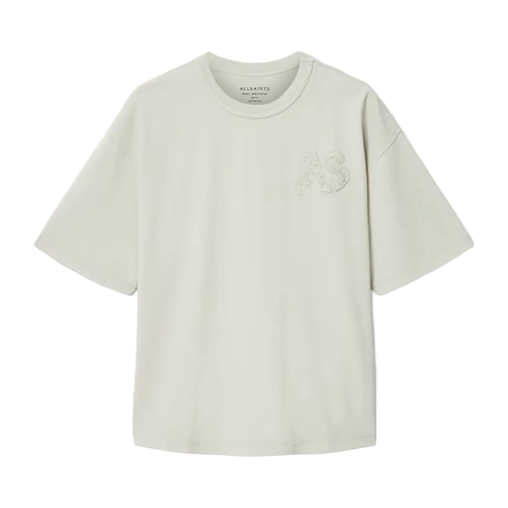 ALLSAINTS Insignia Short Sleeve Cotton T-Shirt Sea Green