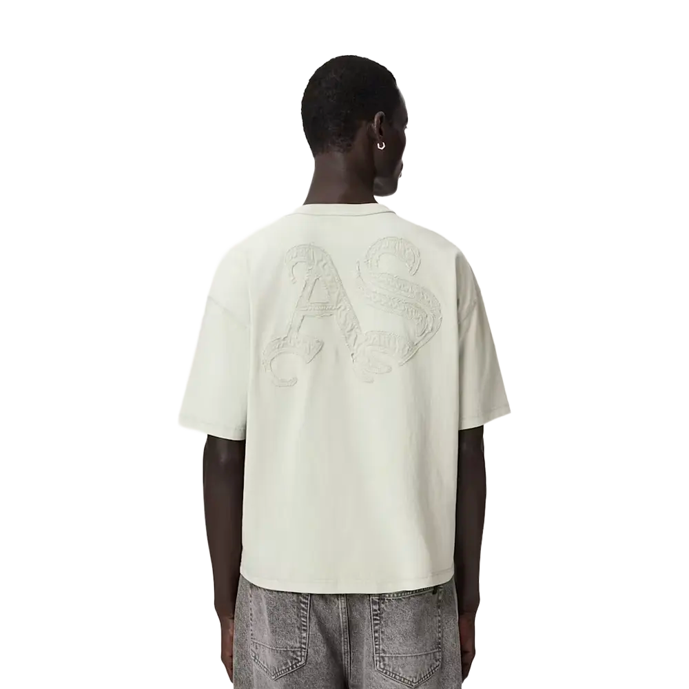 ALLSAINTS Insignia Short Sleeve Cotton T-Shirt Sea Green