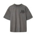 ALL SAINTS Insignia Short Sleeve Cotton T-Shirt Washed Black