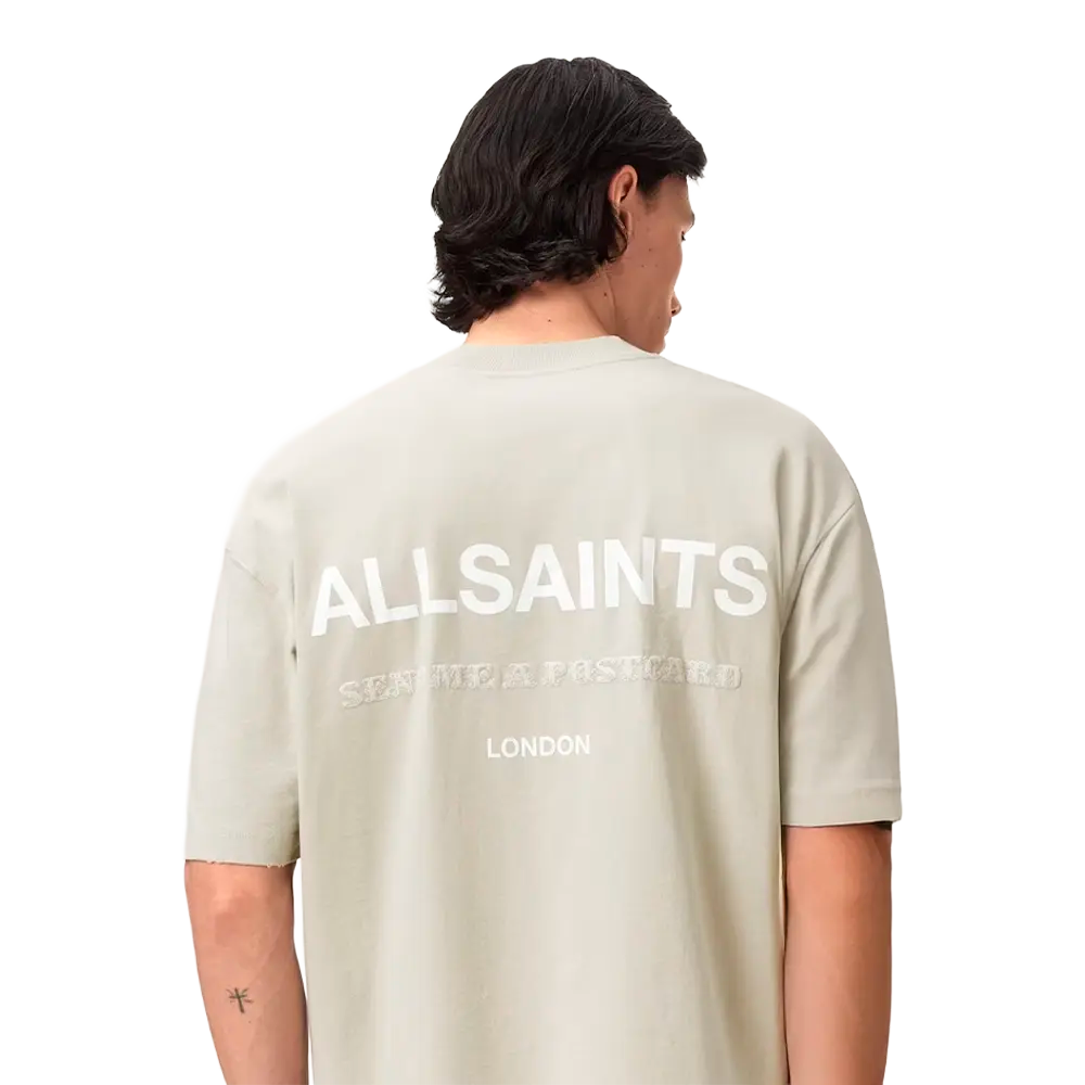 ALLSAINTS Dreamer Short Sleeve Oversized Graphic T-Shirt Powdered Green