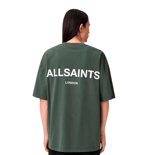 ALLSAINTS Halcyon Short Sleeve Crew T-Shirt Garnet Green