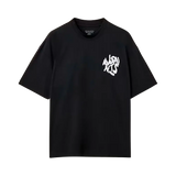 ALLSAINTS Orlando Logo Print Oversized T-Shirt Jet Black