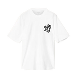 ALLSAINTS Orlando Logo Print Oversized T-Shirt Ashen White