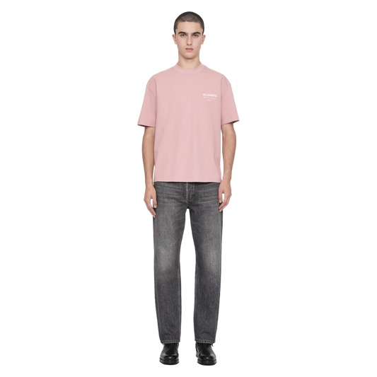 ALLSAINTS Backstage T-Shirt Woodrose Pink - vista frontal