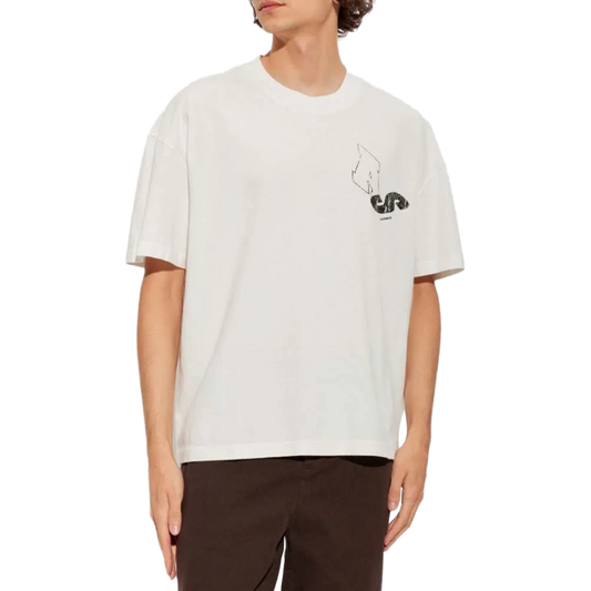 Majica ALLSAINTS Upstaged T-Shirt Chalk White – fotografija 3