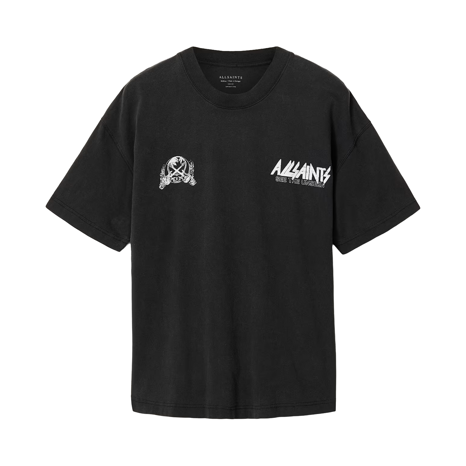 ALLSAINTS Chromium T-Shirt Washed Black