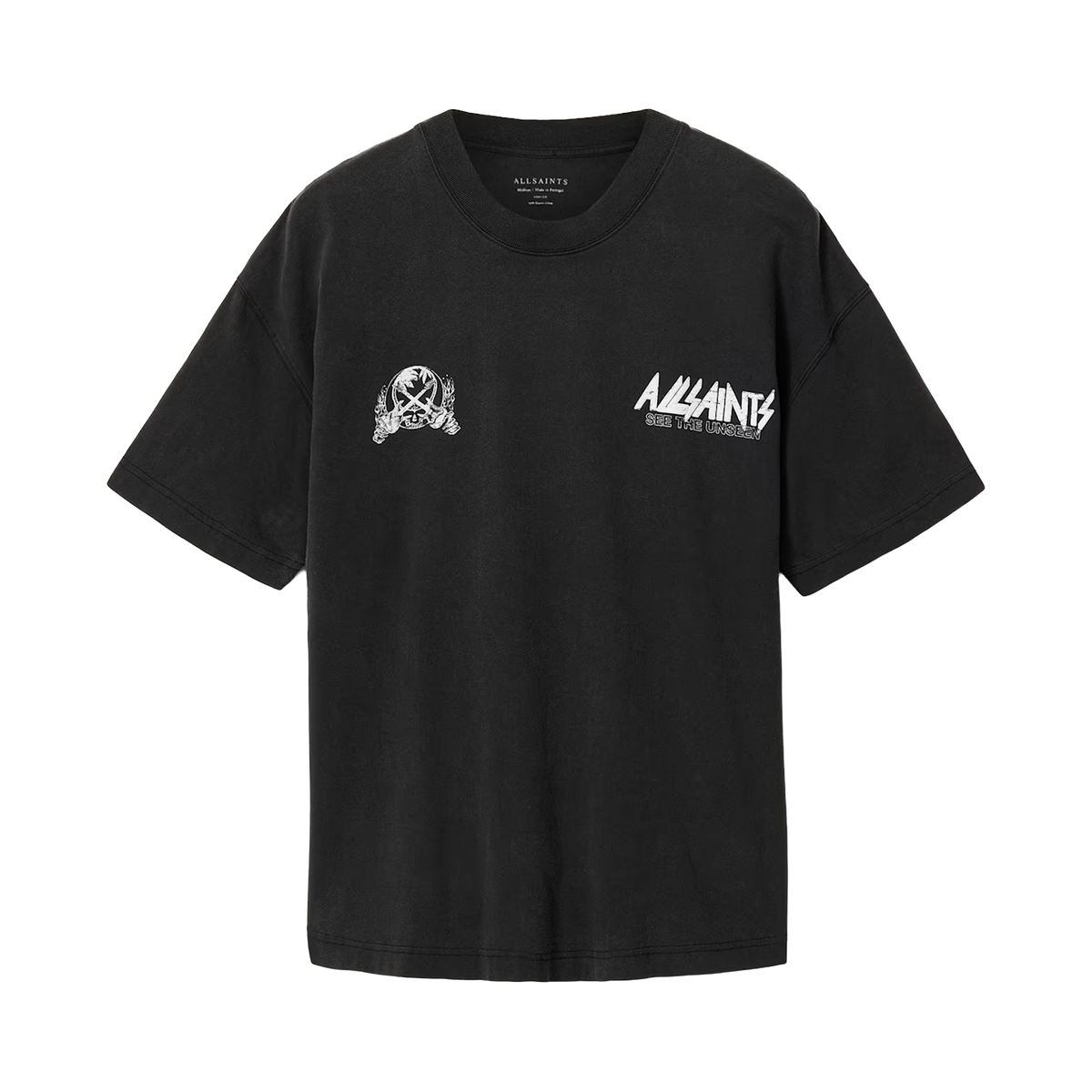 ALLSAINTS Chromium T-Shirt Washed Black