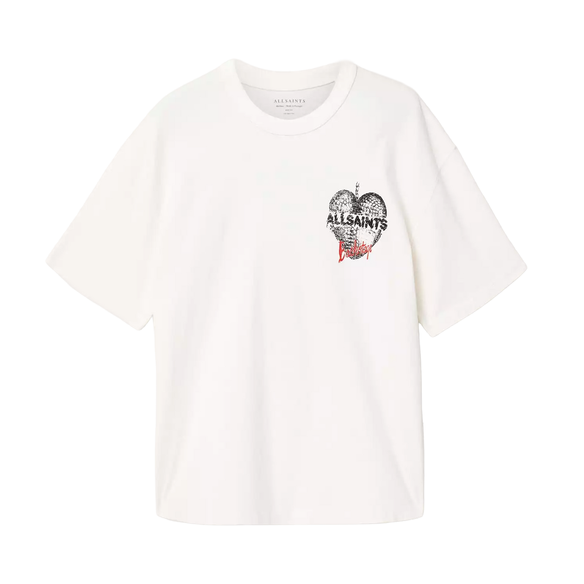 ALLSAINTS Reflect T-Shirt Chalk White