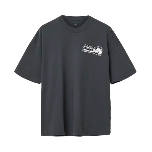 Williams X AllSaints Burnout Crew Neck T-Shirt Washed Black