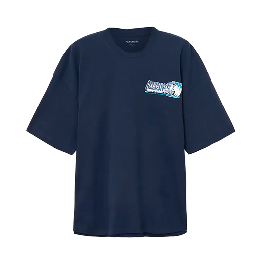 Williams X AllSaints Burnout Crew Neck T-Shirt Williams Blue