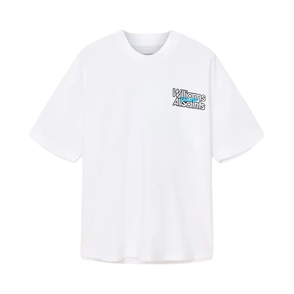 Williams X AllSaints Pole Crew Neck T-Shirt Ashen White