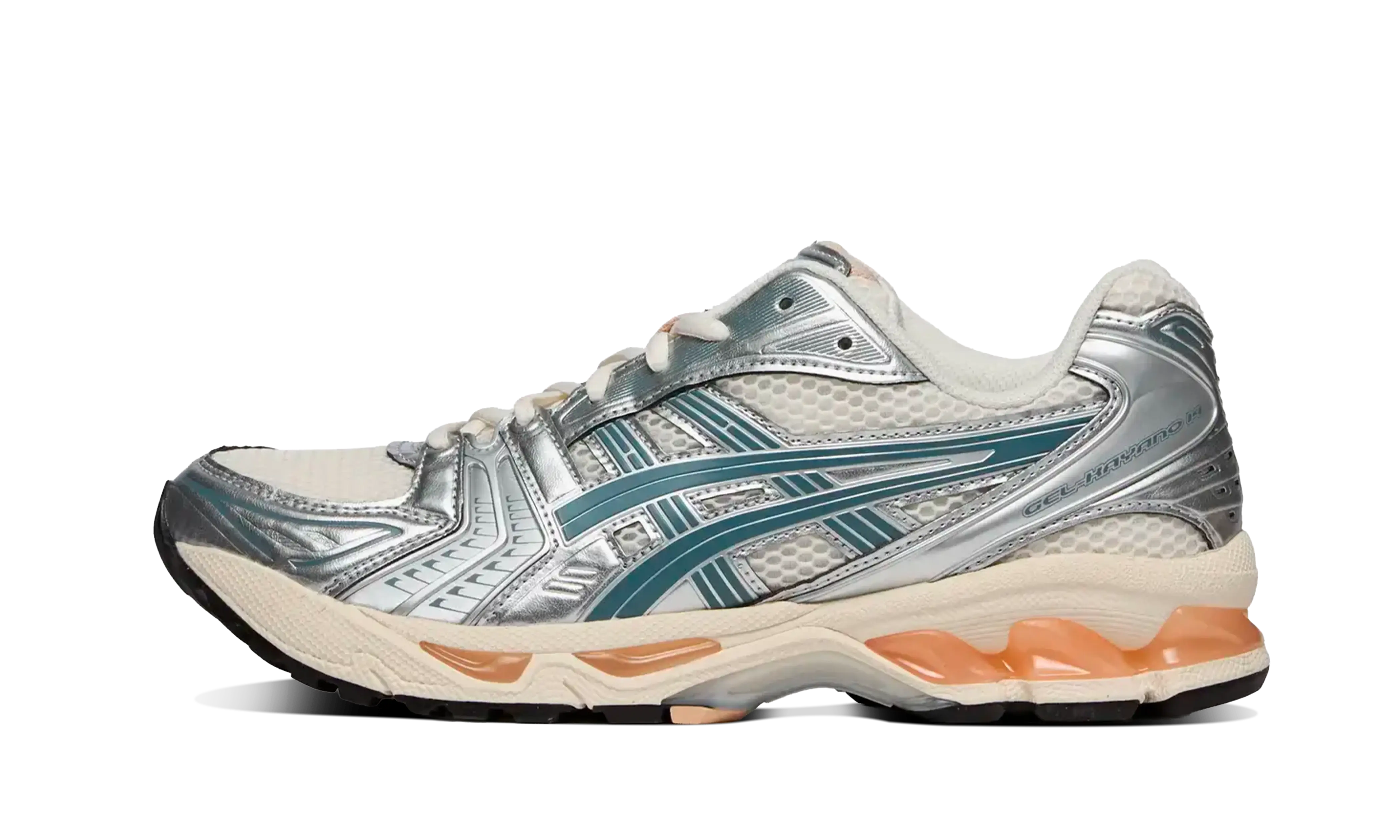 ASICS Gel-Kayano 14 Birch Pure Silver Teal Gold