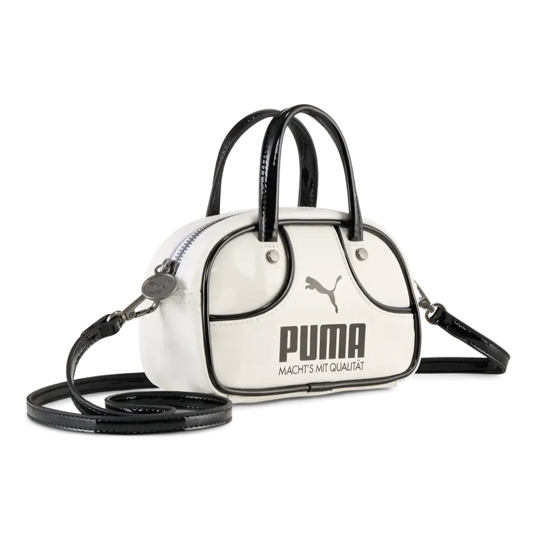 PUMA 1976 Micro 1L Grip Bag White Black