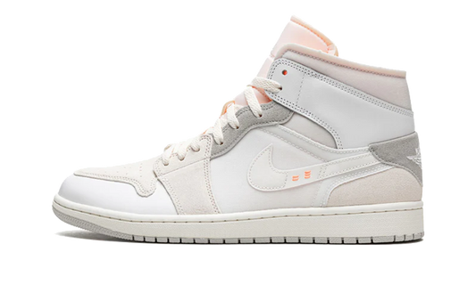 Air Jordan 1 Mid SE Craft Inside Out White Gray