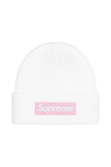 Supreme New Era Box Logo Beanie White (FW25) – Newcop Supreme New Era Box Logo Beanie White (FW25) – Newcop