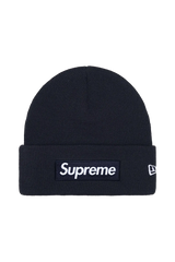 Supreme New Era Box Logo Beanie Navy Blue (FW25) – Newcop