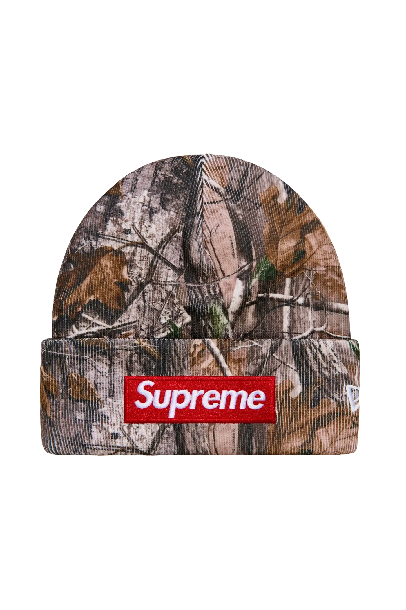 Supreme New Era Box Logo Beanie Forest Camo (FW25)