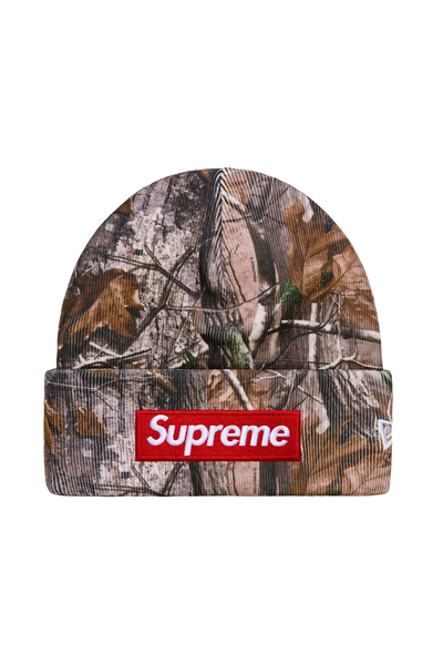 Supreme New Era Box Logo Beanie Forest Camo (FW25)