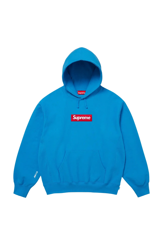 Supreme Hoodie Box Logo Blue (FW25)