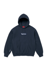 Supreme Hoodie Box Logo Navy Blue (FW25) – Newcop Supreme Hoodie Box Logo Navy Blue (FW25) – Newcop