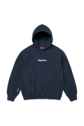 Supreme Hoodie Box Logo Navy Blue (FW25) – Newcop