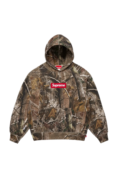 Supreme Hoodie Box Logo Forest Camo (FW25)