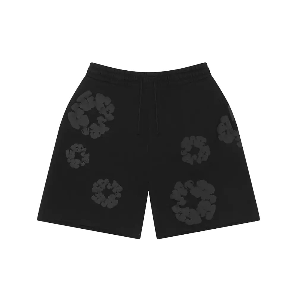Denim Tears Mono Wreath Sweatshorts Black